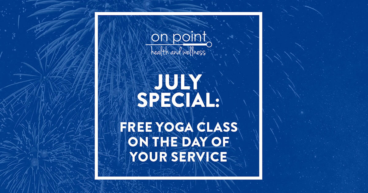 July Special: Get A FREE Yoga Class With Any Service